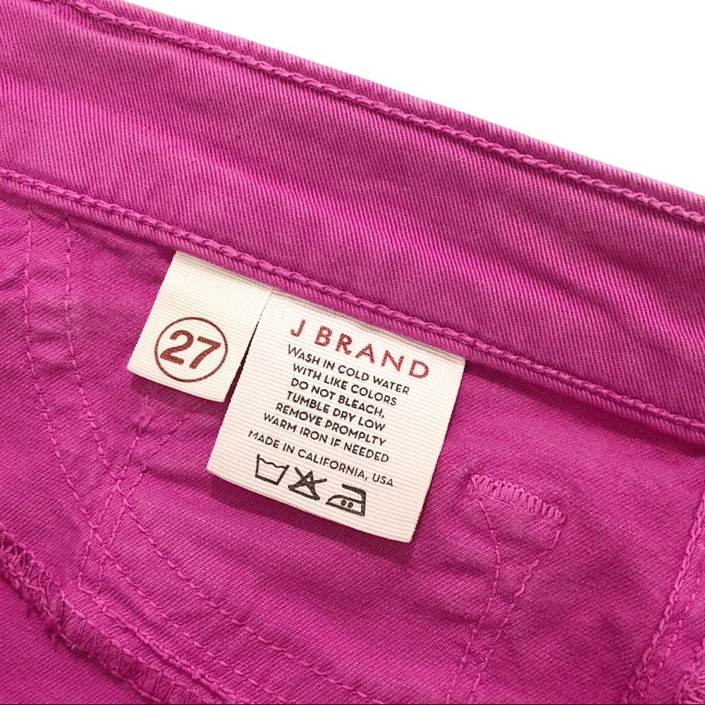 J Brand Skinny Leg Jeans in Bright Fuchsia - Picture 6 of 6